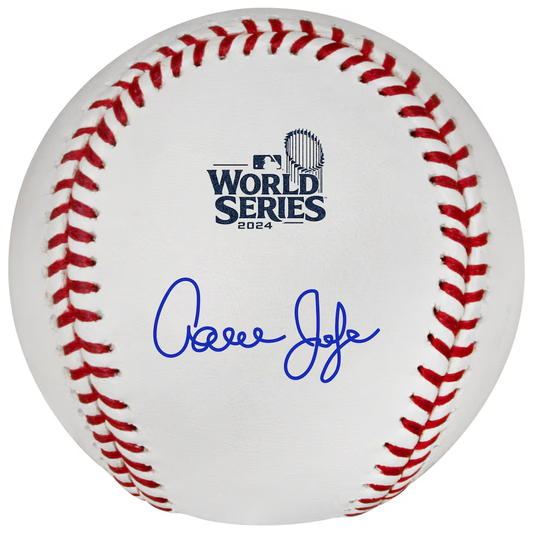 Aaron Judge Autographed 2024 World Series Logo Baseball with Fanatics Authentic Certification