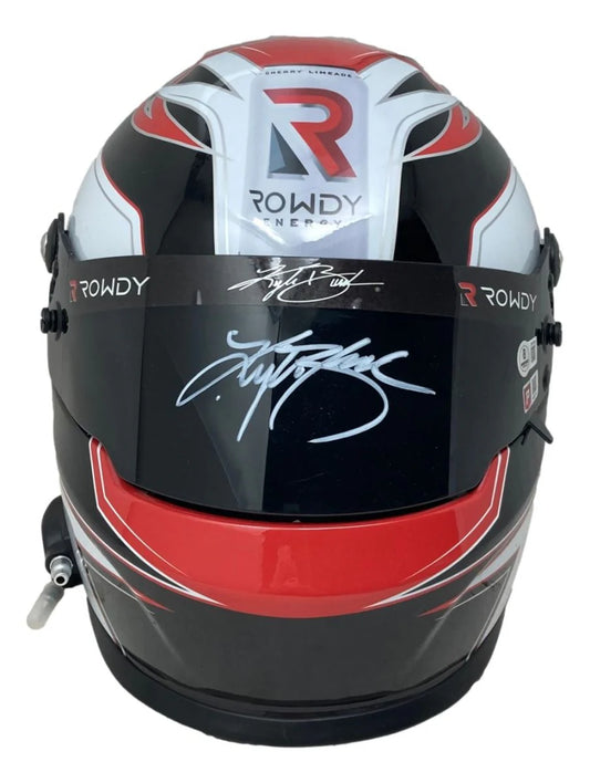 Kyle Busch Signed Rowdy Energy Full-Size Replica NASCAR Racing Helmet – BAS Certified