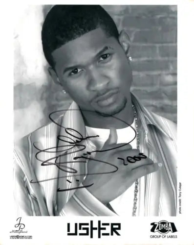 Usher Raymond vintage signed 8x10 photograph